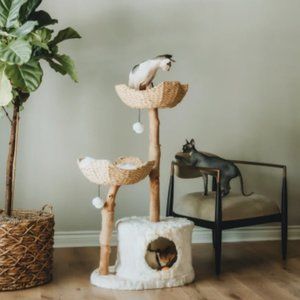 Custom Real Wood Cat Tree